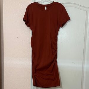 Chic Rust Women's Midi Dress